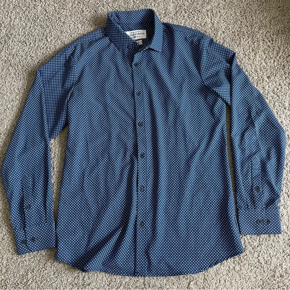 Mizzen & Main Leeward Collection Stretch Performance Button Up Shirt
